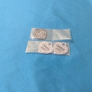 Juicy Couture Silver 'Choose Juicy' Heart Necklace